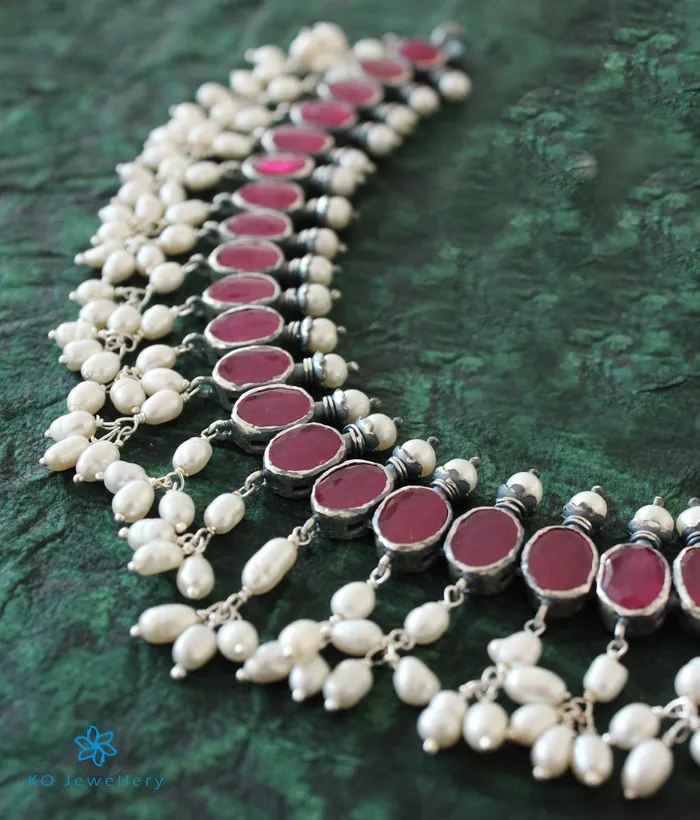 Silversmith Necklaces The Vishruth Silver Necklace Oxidised