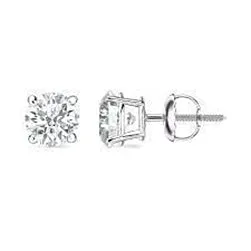 Solitaire Natural Earth Mined Diamond Stud Earring Round Cut 1 Carat Jewelry GB Earrings Solitaire Natural Earth Mined Diamond Stud Earring Round Cut 1 Carat Jewelry GB Earrings