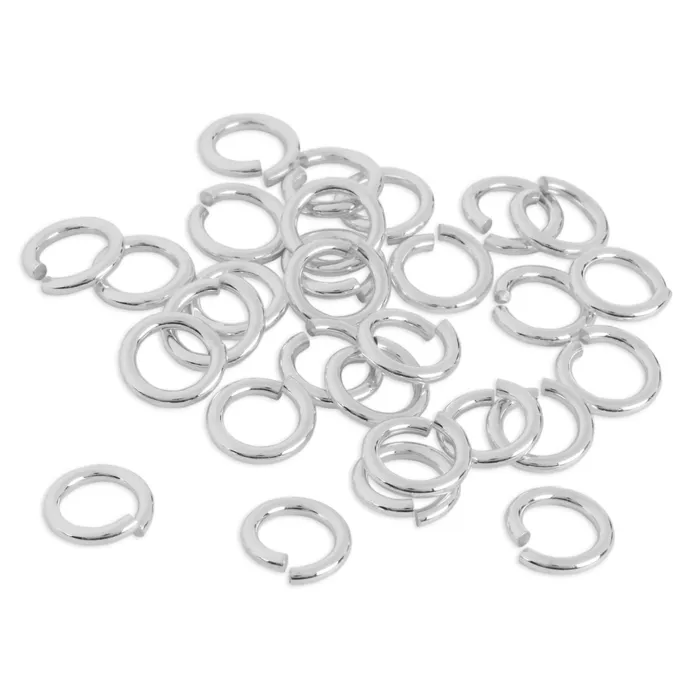 Sterling Silver 5mm ID 16 Gauge Jump Rings Pack of 20 RG Necklaces