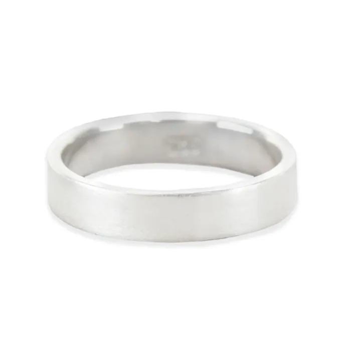 Sterling Silver Ring Stamping Blank 4mm Wide SIZE 4 PSV Rings