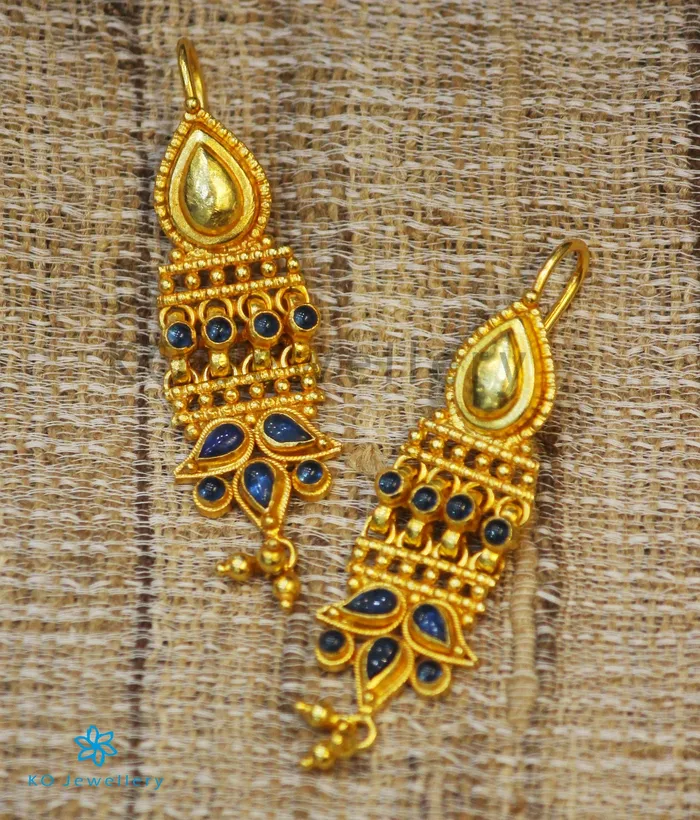 The Abir Silver EarringsBlue Silversmith Earrings