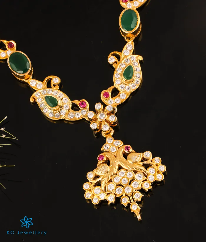 The Parijat Silver Kemp Peacock Necklace Silversmith Necklaces