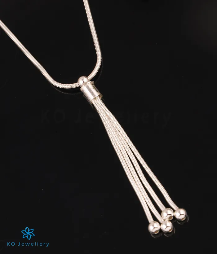 The Tassel Silver Necklace Imported Necklaces