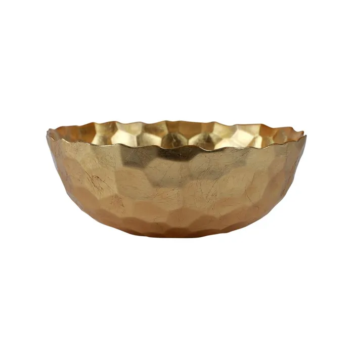 Vietri PreStyled Sets Vietri Rufolo Glass Gold Honeycomb Bowl