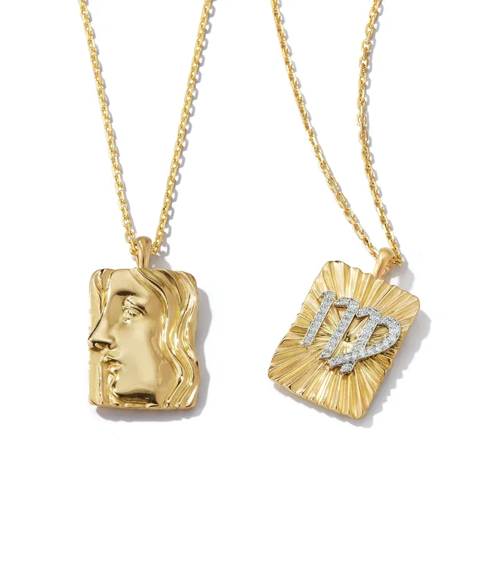 Virgo Zodiac Pendant Necklace Diamonds David Webb Workshop Necklaces