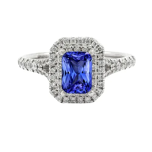 White Gold Sapphire Engagement Ring For Women HarryChadEntcom Rings